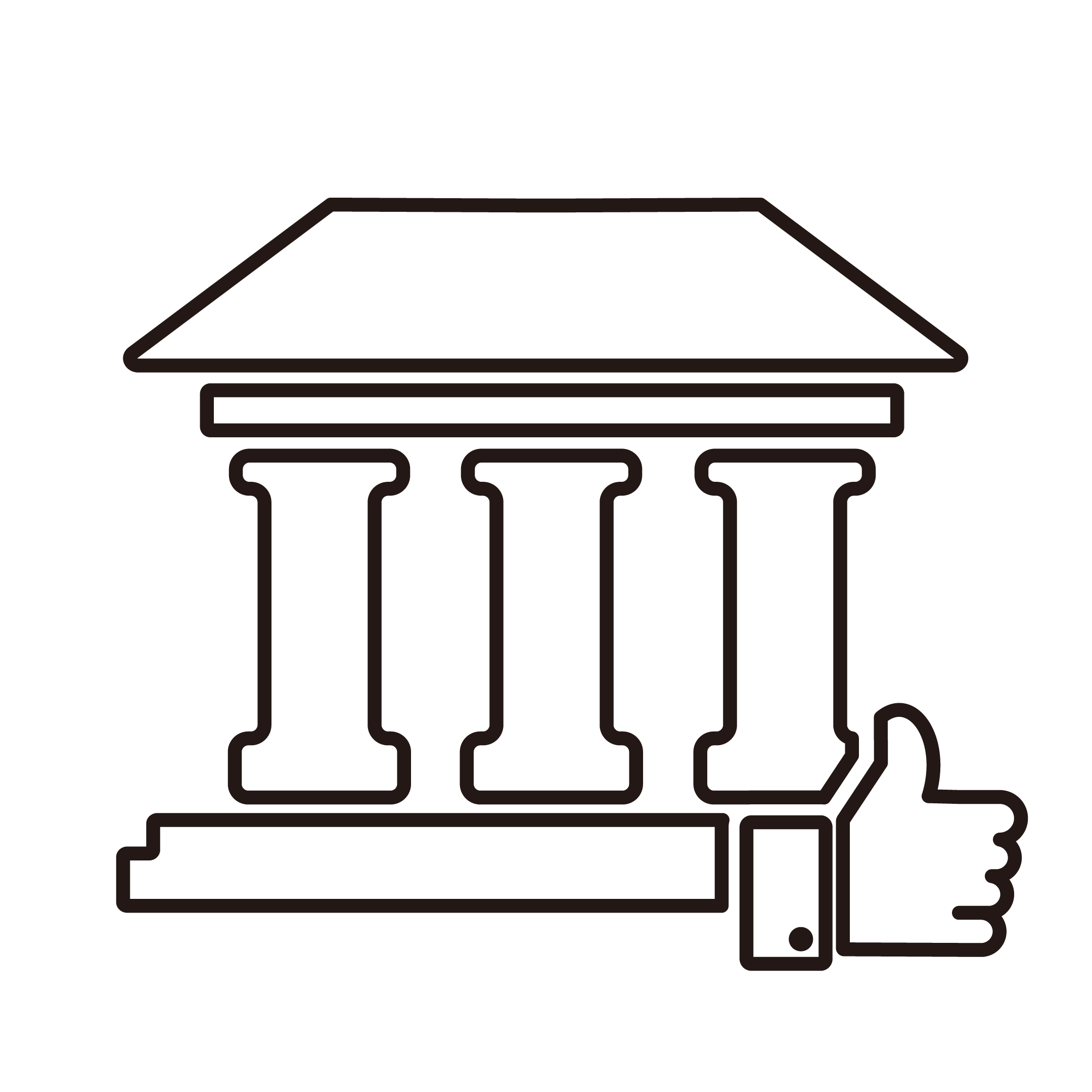 金融機関を表すイラスト